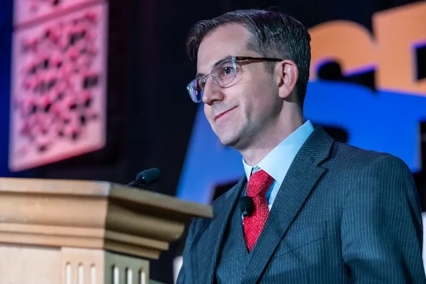 Dr. David Provenzano at a podium